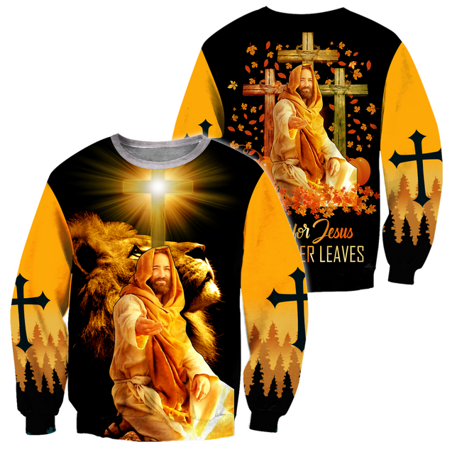 Fall For Jesus He Never Leaves 3D All Over Printed Shirts HVT29102003