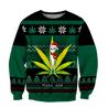 Ugly Christmas Marijuana UFO Pi111101 (Only specials can read this)-Apparel-NNK-Sweat Shirt-S-Vibe Cosy™