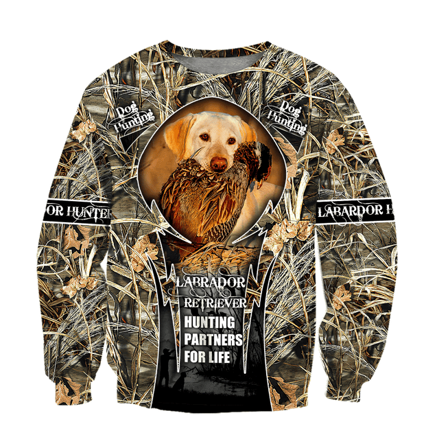 Hunting Labrador 3D Over Printed Unisex Deluxe Hoodie ML