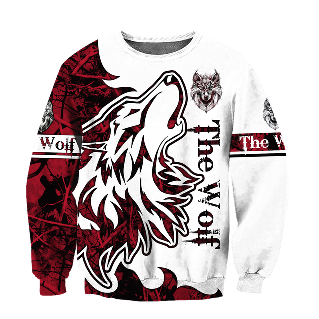 Wolf Tattoo 3D All Over Print Hoodie T Shirt For Men and Women Pi04092004