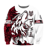 Wolf Tattoo 3D All Over Print Hoodie T Shirt For Men and Women Pi04092004