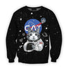 3D all over print cat astronaut-Apparel-HbArts-Sweatshirt-S-Vibe Cosy™