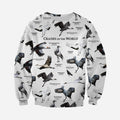 3D All Over Printed Cranes Of The World Shirts And Shorts-Apparel-HP Arts-Sweatshirt-S-Vibe Cosy™