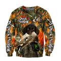 Duck Hunting Labrador Retriever Orange Camo 3D All Over Print  Hoodie Pi17082001S