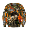 Duck Hunting Labrador Retriever Orange Camo 3D All Over Print  Hoodie Pi17082001S