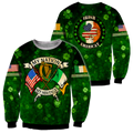 Irish St.Patrick day 3d hoodie shirt for men and women HVT31102001