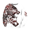 Alpha Wolf Tattoo 3D All Over Printed Unisex Shirts