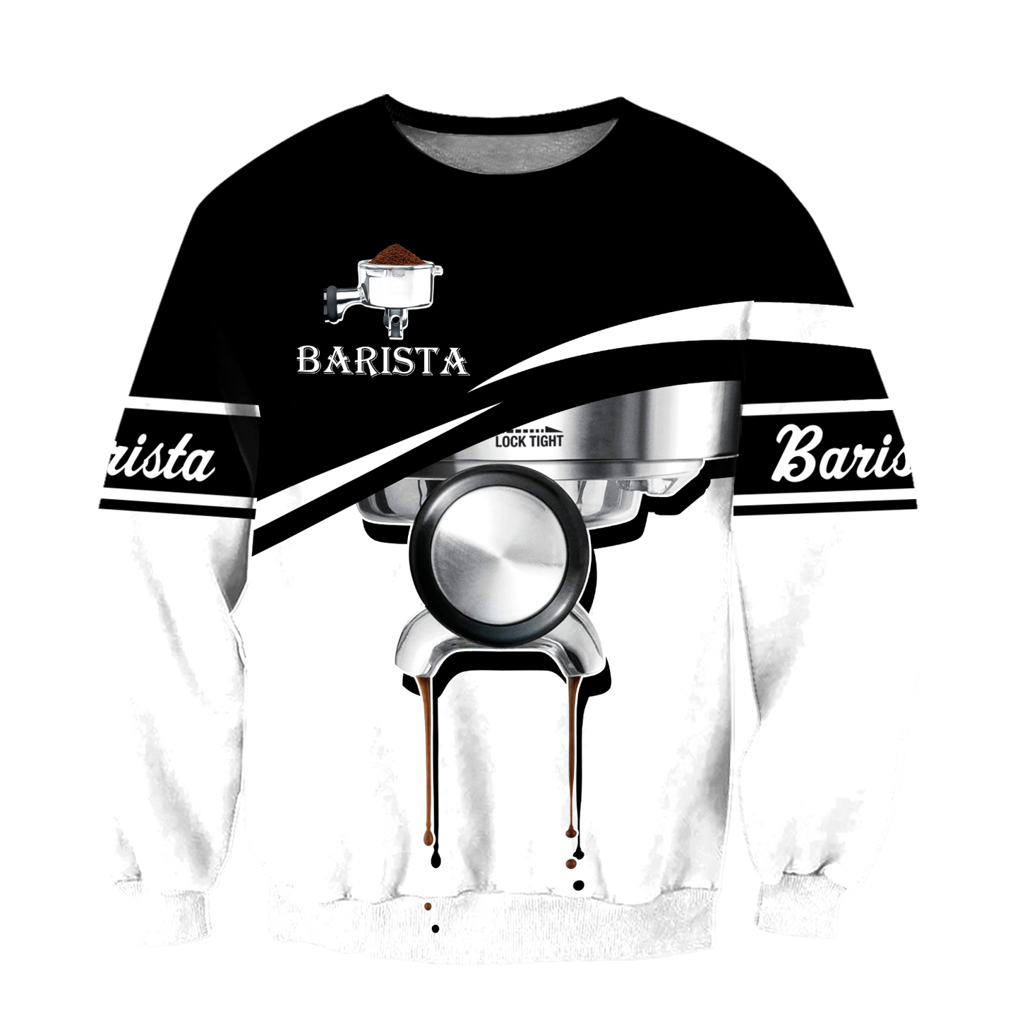 Breville the Barista Express Espresso Machine 3D All Over Printed Differences Between Types Of World Coffee Shirts and Shorts Pi241202 PL-Apparel-PL8386-sweatshirt-S-Vibe Cosy™