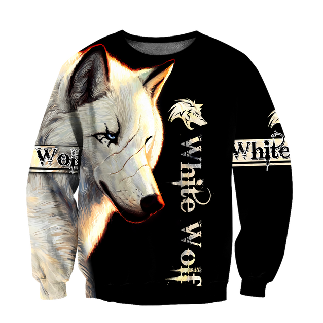 White Wolf 3D All Over Printed Hoodie For Men and Women MH0110202