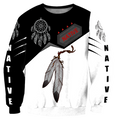 Premium Native American Feather All Over Printed Shirts For Men And Women MEI