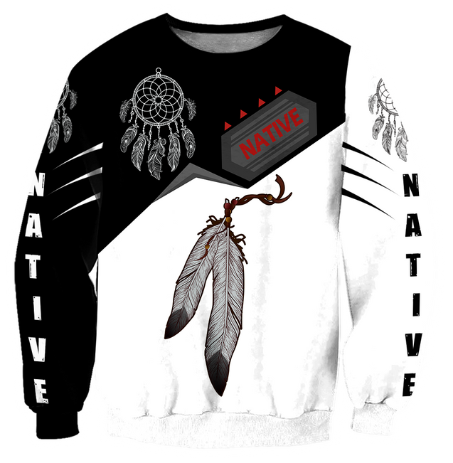 Premium Native American Feather All Over Printed Shirts For Men And Women MEI