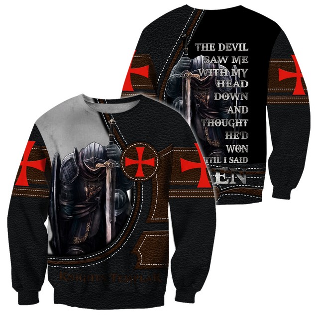 Knights Templar Sons Of God 3D all over printed for men and women PL08092004