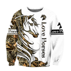 Horse Camo Pattern 3D All Over Printed Shirts Pi050501 - Amaze Style™-Apparel