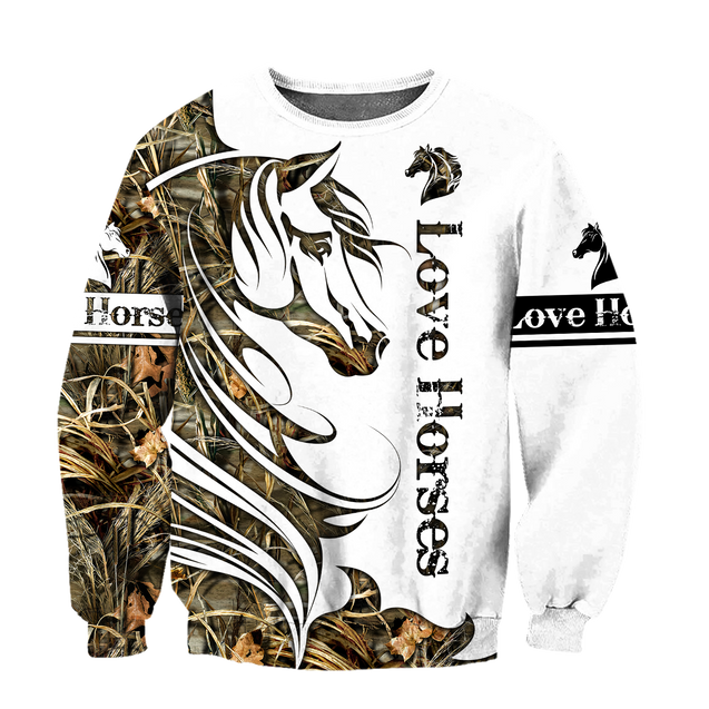 Horse Camo Pattern 3D All Over Printed Shirts Pi050501 - Amaze Style™-Apparel