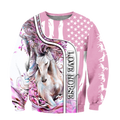 Beautiful Love Horse winter set for Women Pi091203-Apparel-NNK-Sweat Shirt-S-Vibe Cosy™