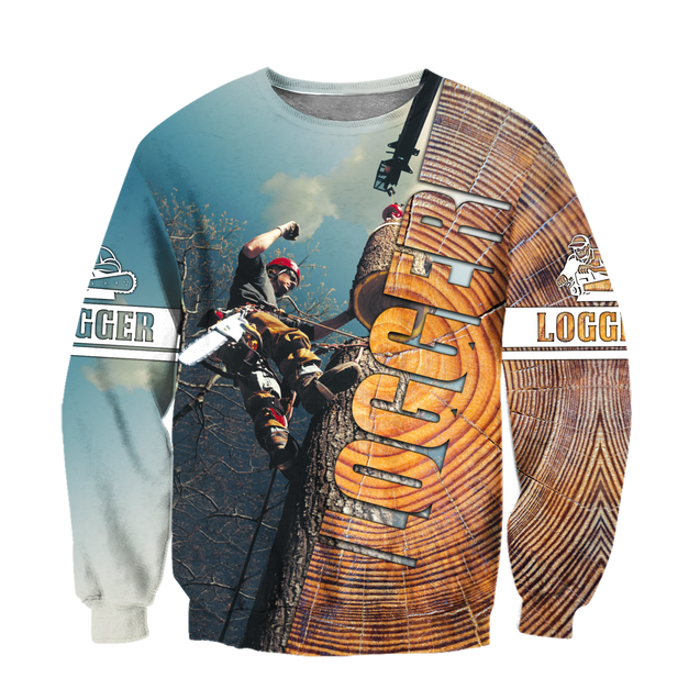 3D Logger Man Unisex Hoodie Pi112030