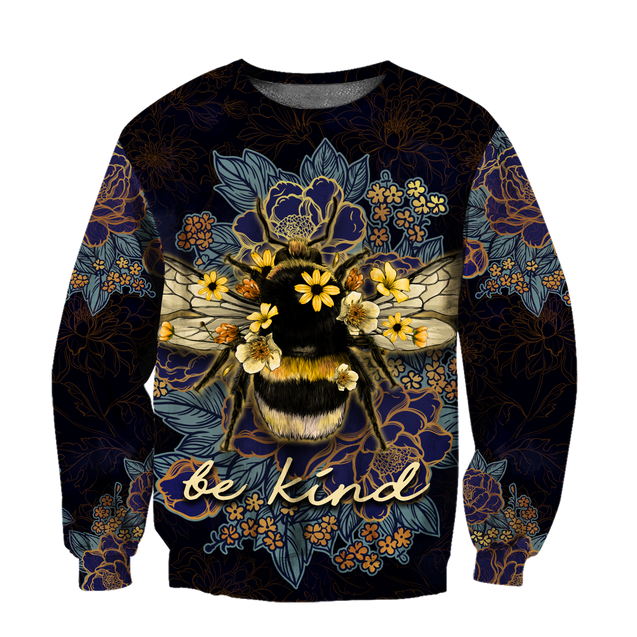 Beautiful Bee Art 3D All Over Printed Shirts For Men And Women Pi270506-Apparel-MP-Sweatshirts-S-Vibe Cosy™