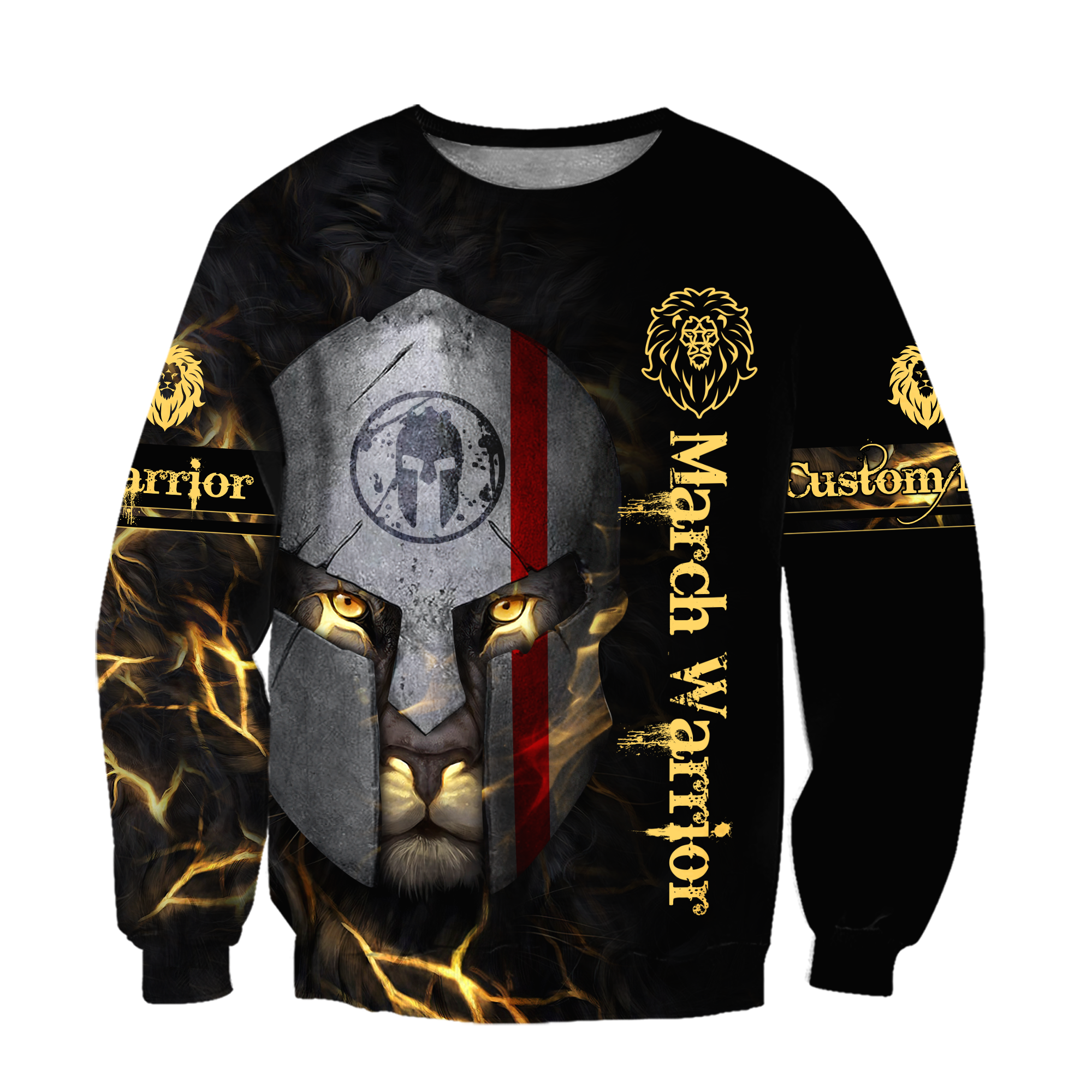 March Spartan Lion Warrior 3D All Over Printed Unisex Shirts