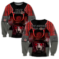 3D Tiger Samurai Warrior Custom Name Hoodie Shirt for Men and Women