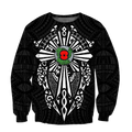 New zealand anzac, lest we forget maori cross tattoo 3d all over printed shirt and short for man and women MH3006201-Apparel-PL8386-Sweatshirt-S-Vibe Cosy™