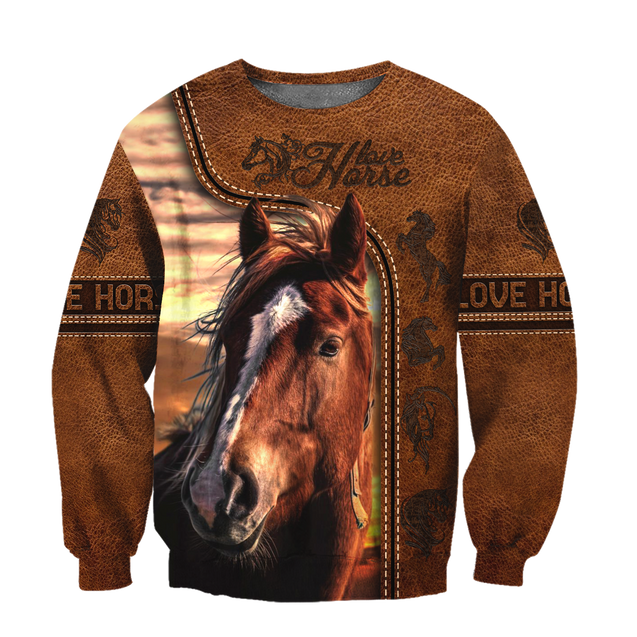 Love Horse 3D All Over Printed Shirt Hoodie For Men And Women Pi150401-Apparel-TA-Sweatshirts-S-Vibe Cosy™