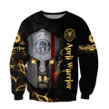 April Spartan Lion Warrior 3D All Over Printed Unisex Shirt