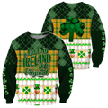 Irish St.Patrick day 3d hoodie shirt for men and women TNA10302003PT