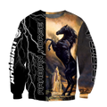 Black Stallion Arabian Horse 3D All Over Printed Shirt Hoodie Pi301202-Apparel-TA-Sweat Shirt-S-Vibe Cosy™