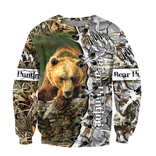 BEAR HUNTING CAMO 3D ALL OVER PRINTED SHIRTS FOR MEN AND WOMEN Pi061203 PL-Apparel-PL8386-sweatshirt-S-Vibe Cosy™