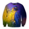 All Over Printed Parrots Shirts H399-Apparel-HbArts-Sweatshirt-S-Vibe Cosy™