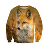 3D All Over Printed Fox Art Nature Paintings Shirts and Shorts-Apparel-HP Arts-Sweatshirt-S-Vibe Cosy™