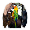 All Over Printed Parrots Shirts H407-Apparel-HbArts-Sweatshirt-S-Vibe Cosy™
