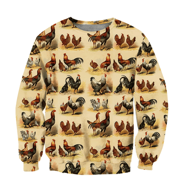 Premium Rooster 3D All Over Printed Unisex Shirts