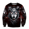 All Over Printed Wolf Hoodie MEI09102003-MEI