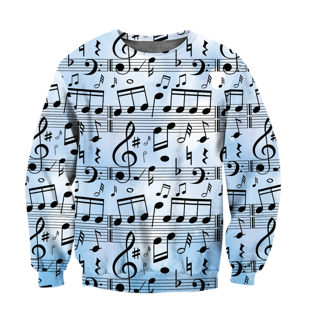 Music Scores 3D All Over Printes-Apparel-HP Arts-Sweatshirt-S-Vibe Cosy™