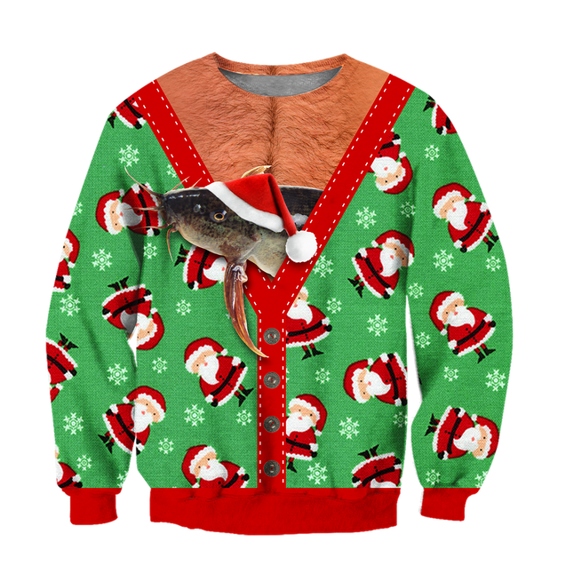 Fishing HC - Catfish Ugly Christmas Shirt Pi131102 - Amaze Style™-Apparel