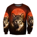 Wolf 3D All Over Print Hoodie T Shirt For Men and Women Pi04092005S