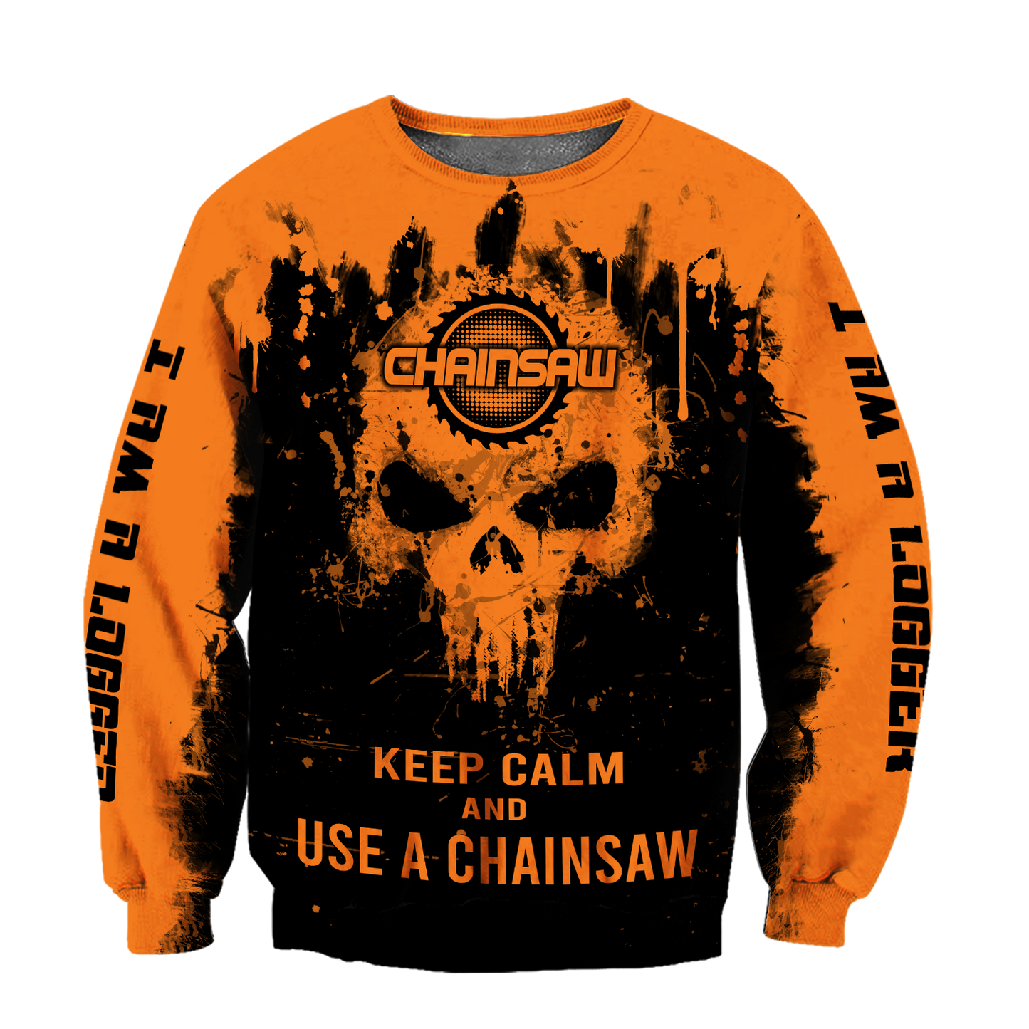 Skull Chainsaw All Over Printed Unisex Shirts NDD10262003