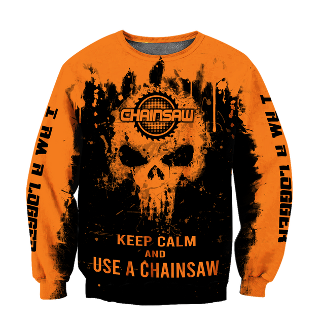 Skull Chainsaw All Over Printed Unisex Shirts NDD10262003