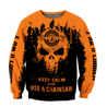 Skull Chainsaw All Over Printed Unisex Shirts NDD10262003