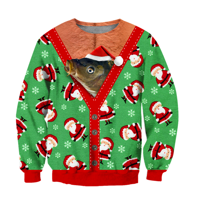 Fishing HC - Carpfish Ugly Christmas Shirt Pi121101 - Amaze Style™-Apparel