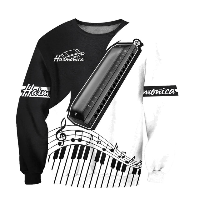 Harmonica music 3d hoodie shirt for men and women ver2 HG HAC28123-Apparel-HG-Sweater-S-Vibe Cosy™