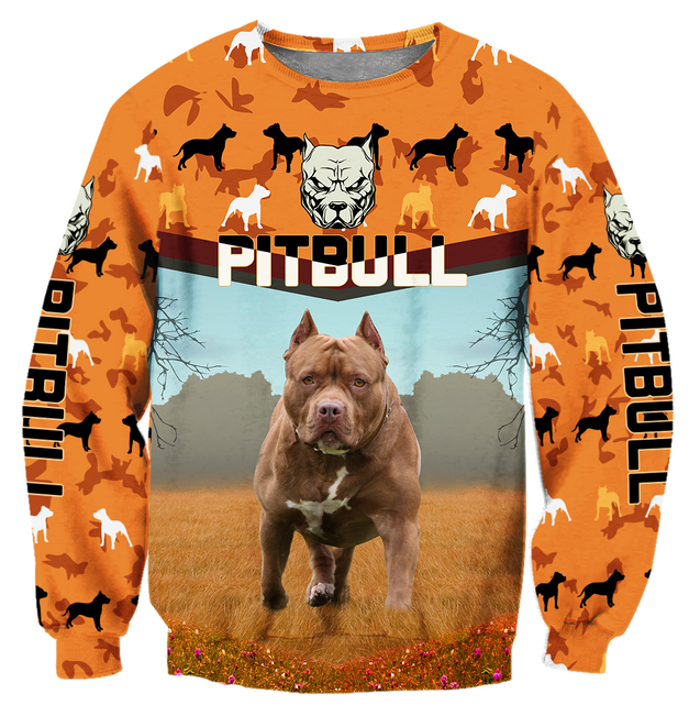 Pitbull 3d hoodie shirt for men and women HVT07112002