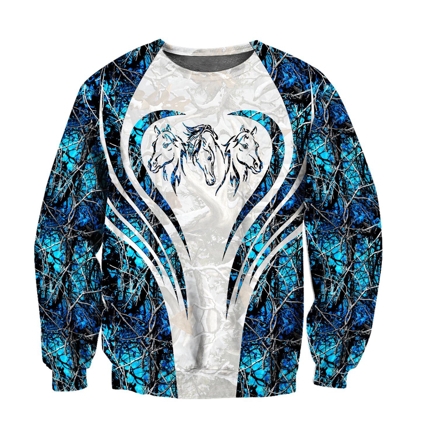 Beautiful Horse 3D All Over Printed shirt for Men and Women Pi060103-Apparel-TA-Sweat Shirt-S-Vibe Cosy™