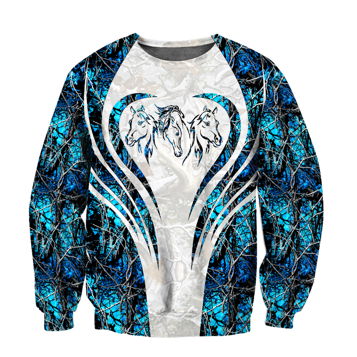 Beautiful Horse 3D All Over Printed shirt for Men and Women Pi060103-Apparel-TA-Sweat Shirt-S-Vibe Cosy™