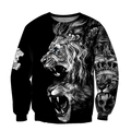 Lion Tattoo  3D All Over Printed  Unisex Shirts