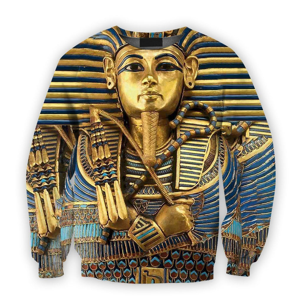 3D all over printed king tutankhamun-Apparel-HbArts-Sweatshirt-S-Vibe Cosy™