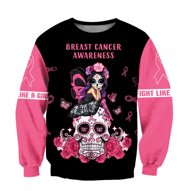 3D Breast Cancer Awareness We Don’t Know Strong We are Hoodie T-Shirt Sweatshirt SU110303-Apparel-SUN-Sweater-S-Vibe Cosy™