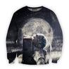 3D all over print astronaut in the moon-Apparel-HbArts-Sweatshirt-S-Vibe Cosy™