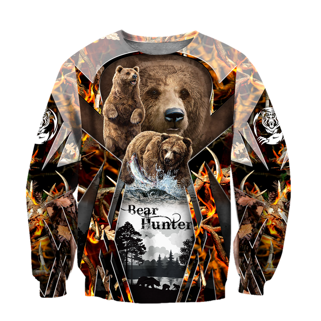 Bear Hunting camo 3D all over printed shirts for men and women Pi121202 PL-Apparel-PL8386-sweatshirt-S-Vibe Cosy™